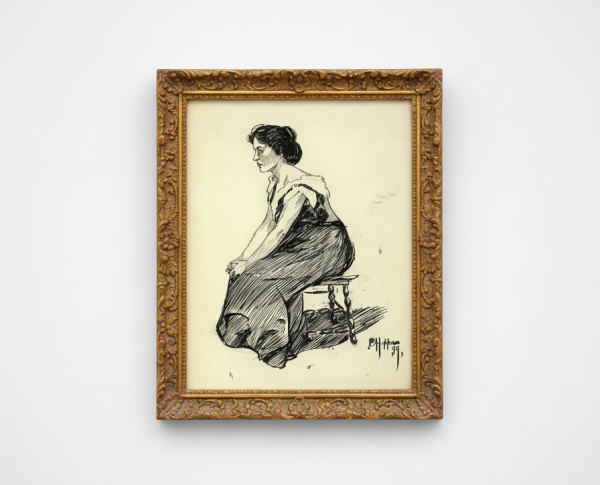 Study of a Seated Woman by Edward Hopper Original Oil Painting Reproduction - GFM Painting