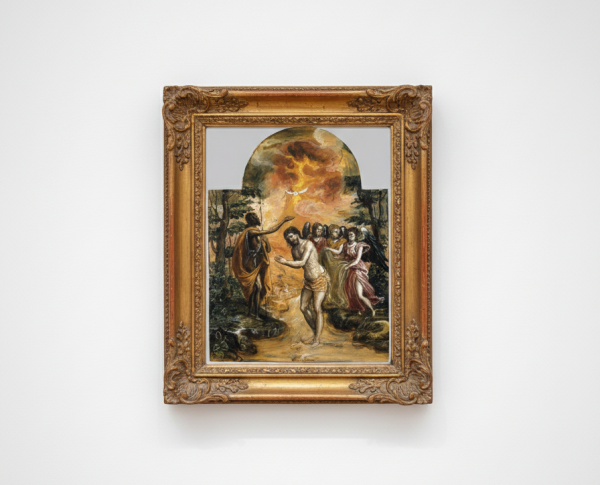 Baptism of Christ by Doménikos Theotokópoulos Original Oil Painting Reproduction - GFM Painting