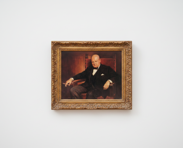 Sir Winston Churchill by Classical Realism Original Oil Painting Reproduction - GFM Painting
