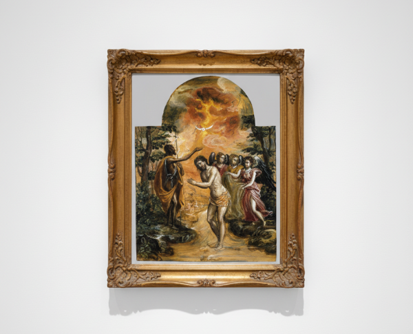 Baptism of Christ by Mannerism Original Oil Painting Reproduction - GFM Painting