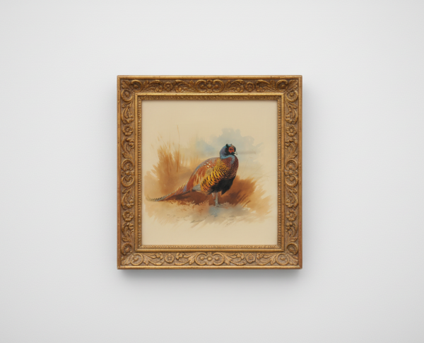 Study of a cock pheasant by Naturalism Original Oil Painting Reproduction - GFM Painting