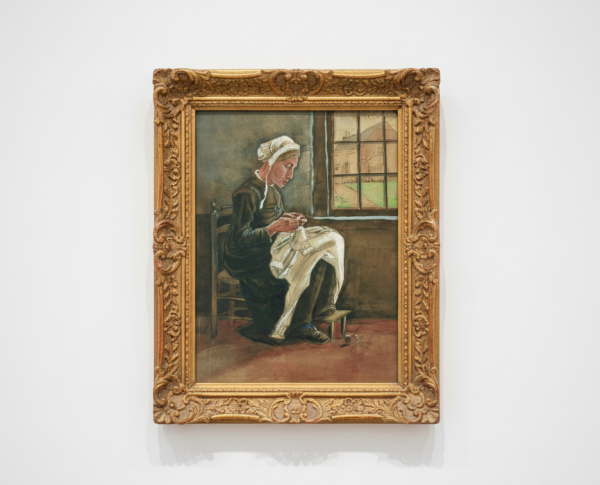 The Sewing Woman by Ashcan School Original Oil Painting Reproduction - GFM Painting