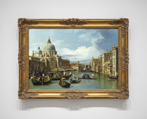 The Entrance to the Grand Canal, Venice, c.1730 by Rococo Original Oil Painting Reproduction - GFM Painting