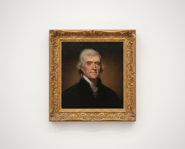Portrait of Thomas Jefferson by Neo-Classical Original Oil Painting Reproduction - GFM Painting