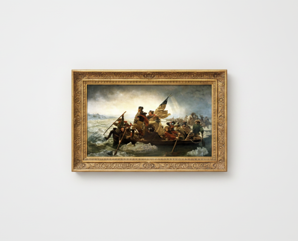 Washington Crossing the Delaware 1851 by Romanticism Original Oil Painting Reproduction - GFM Painting