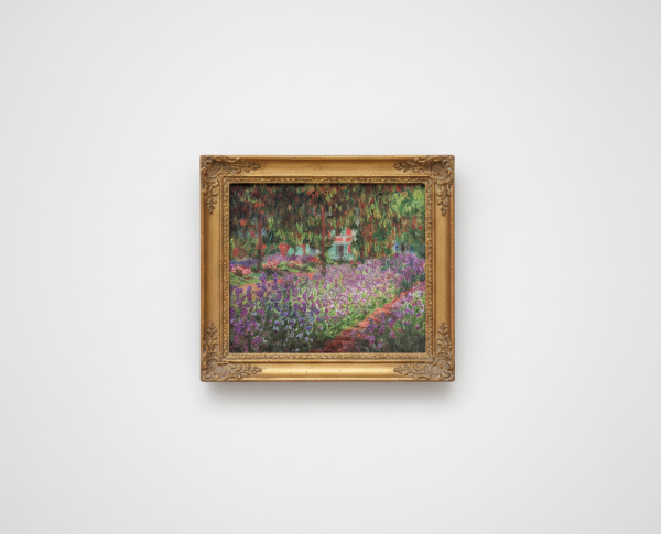 Irises In Monets Garden by Impressionism Original Oil Painting Reproduction - GFM Painting