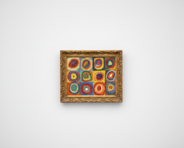 Squares with Concentric Rings by Abstract Expressionism Original Oil Painting Reproduction - GFM Painting