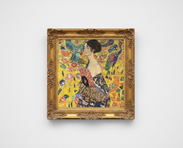 Lady With Fan by Vienna Secession Original Oil Painting Reproduction - GFM Painting