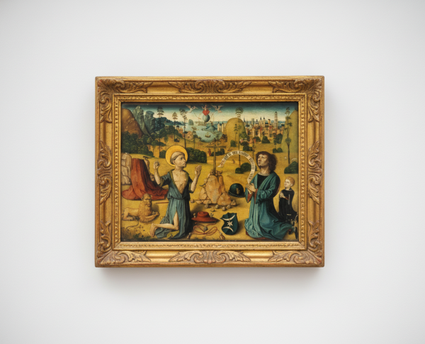 The Penance of St Jerome by Piero della Francesca Original Oil Painting Reproduction - GFM Painting