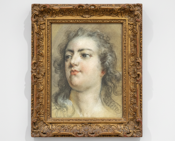 Head of King Louis XV by Francois Boucher Original Oil Painting Reproduction - GFM Painting