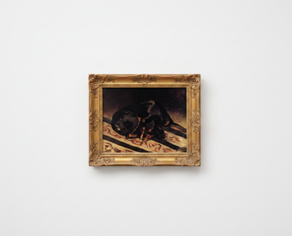 The Dog Rita Asleep by Frederic Bazille Original Oil Painting Reproduction - GFM Painting