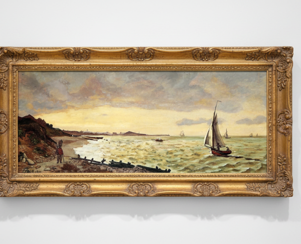 Beach at Sainte-Adresse by Frederic Bazille Original Oil Painting Reproduction - GFM Painting