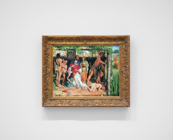 A Converted British Family Sheltering a Christian Priest from the Persecution of the Druids by William Holman Hunt Original Oil Painting Reproduction - GFM Painting