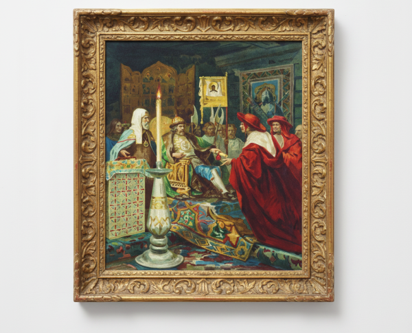 Prince Alexander Nevsky Receiving Papal Legates by Henryk Siemiradzki Original Oil Painting Reproduction - GFM Painting
