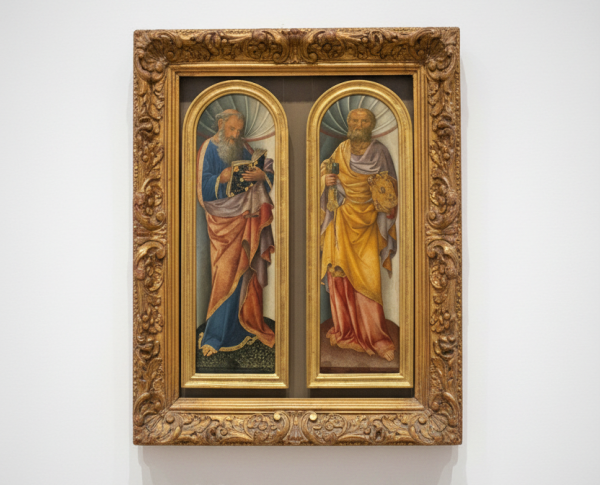 John the Evangelist, the Apostle Peter by Jacopo Bellini Original Oil Painting Reproduction - GFM Painting