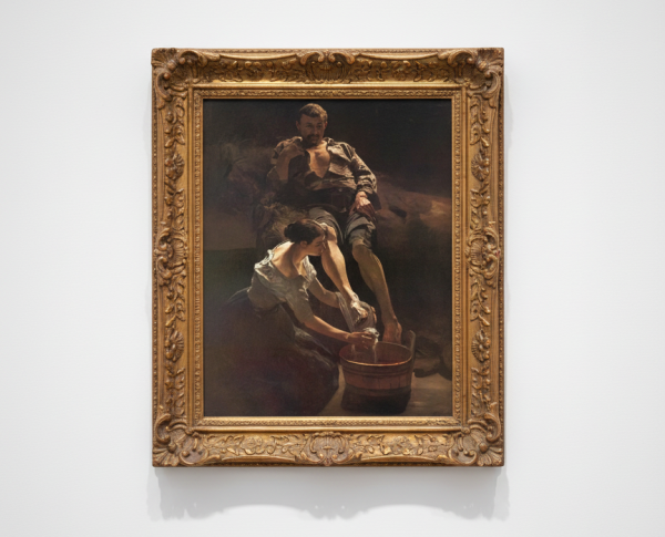 Washing of feet by Jacek Malczewski Original Oil Painting Reproduction - GFM Painting
