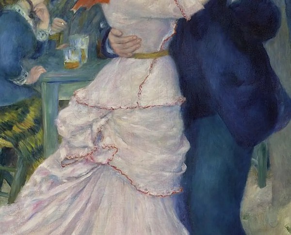 Dance At Bougival by Pierre Auguste Renoir Original Oil Painting - GFM Painting