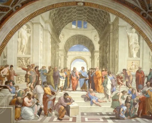 The School of Athens (from the Stanza della Segnatura) by Raffaello Sanzio Original Oil Painting - GFM Painting