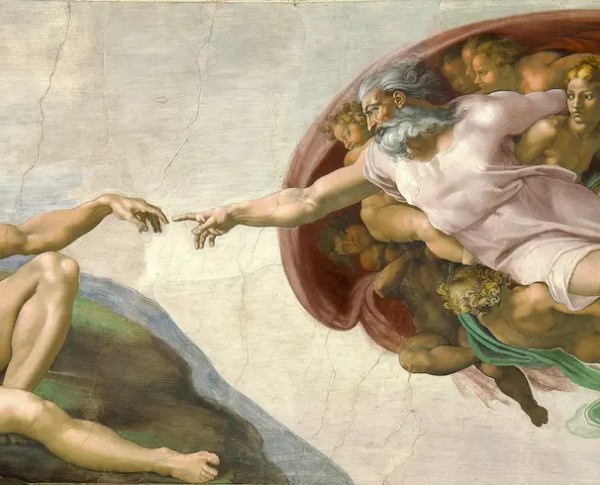 Creation of Adam 1510 by Michelangelo Buonarroti Original Oil Painting - GFM Painting