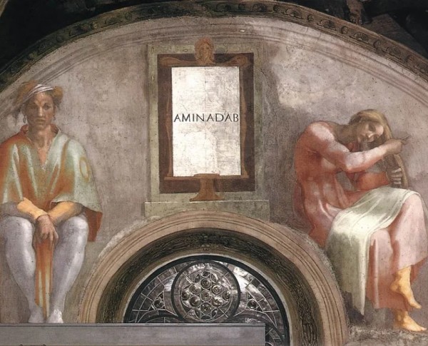 Aminadab by Michelangelo Buonarroti Original Oil Painting - GFM Painting