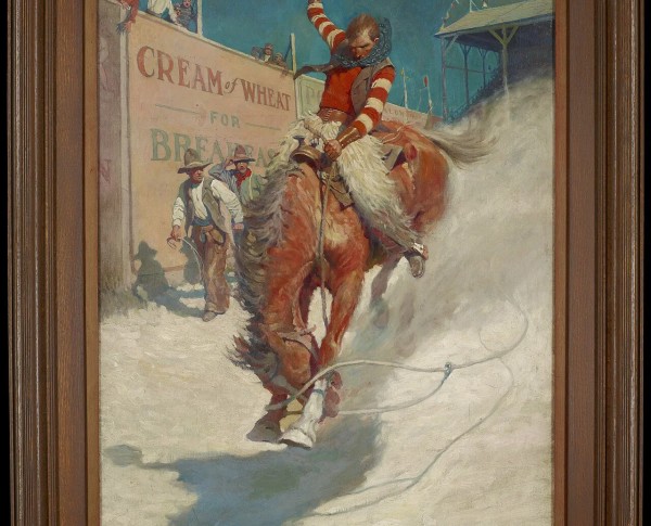 The Bronco Buster by Frederic Remington Original Oil Painting - GFM Painting