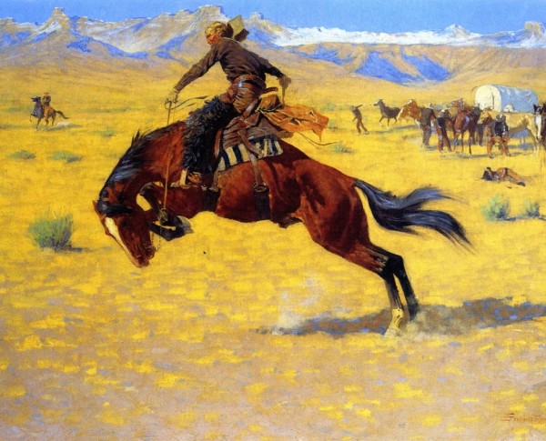 Cold Morning on the Range by Frederic Remington Original Oil Painting - GFM Painting