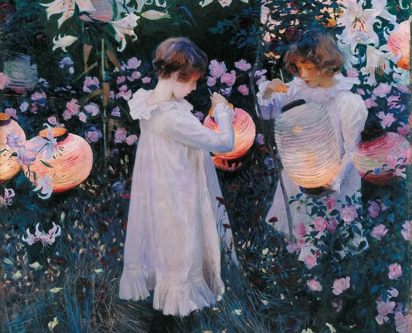 Carnation, Lily, Lily, Rose by John Singer Sargent Original Oil Painting - GFM Painting