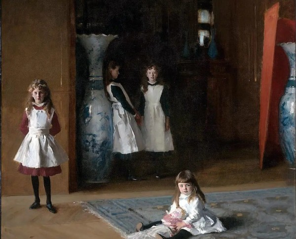 The Daughters Of Edward Darley Boit by John Singer Sargent Original Oil Painting - GFM Painting