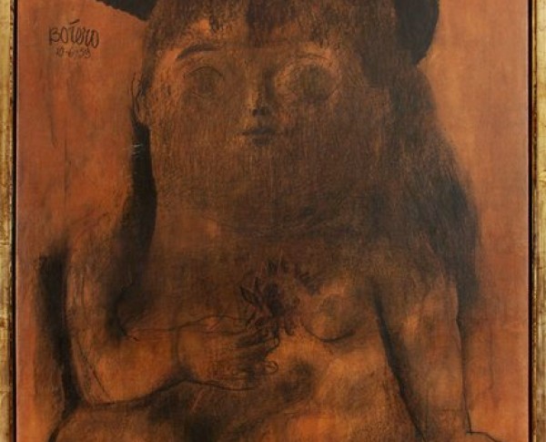 Mona Lisa Monalisa by Fernando Botero Original Oil Painting - GFM Painting