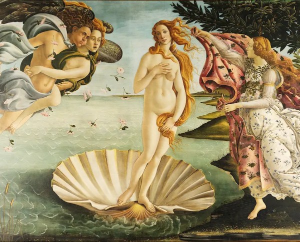 Birth of Venus (La Nascita di Venere) by Alessandro Filipepi (Sandro Botticelli) Original Oil Painting - GFM Painting