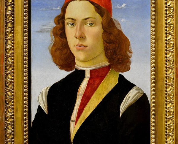 Portrait of a Young Man by Alessandro Filipepi (Sandro Botticelli) Original Oil Painting - GFM Painting