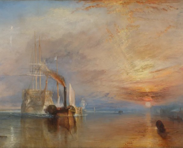 The Fighting Temeraire by Joseph Mallord William Turner Original Oil Painting - GFM Painting