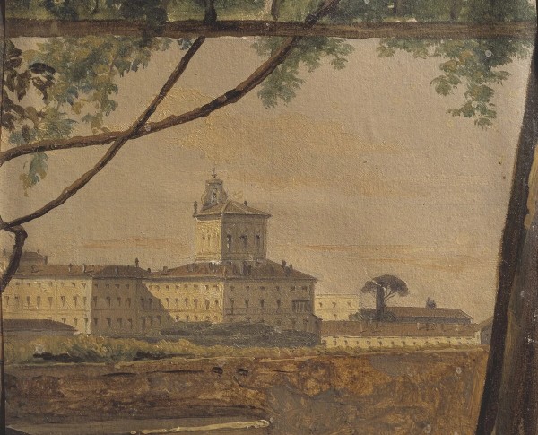 The Villa Malta, Rome by Lord Frederick Leighton Original Oil Painting - GFM Painting