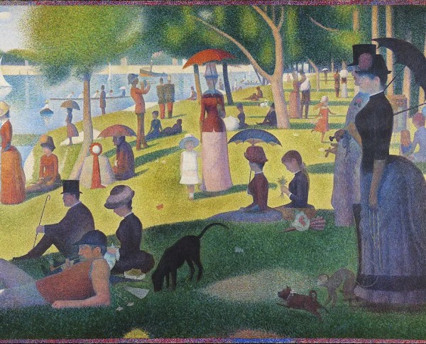 A Sunday Afternoon on the Island of La Grande Jatte by Georges Seurat Original Oil Painting - GFM Painting
