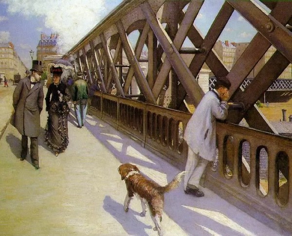 Le Pont de l'Europe by Gustave Caillebotte Original Oil Painting - GFM Painting