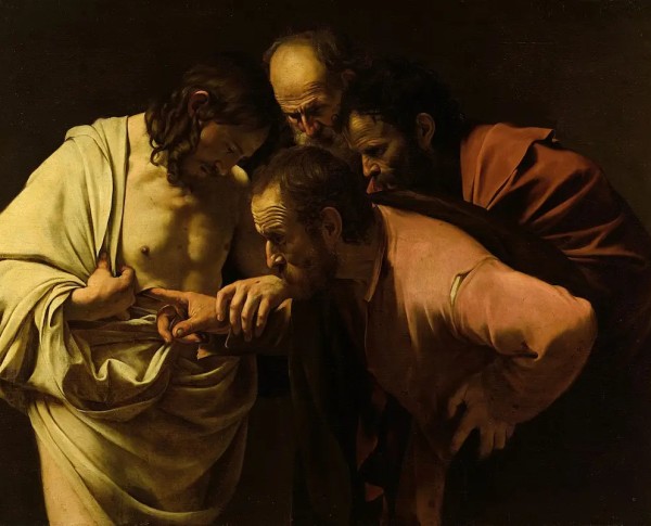 Doubting Thomas by Caravaggio  Original Oil Painting - GFM Painting