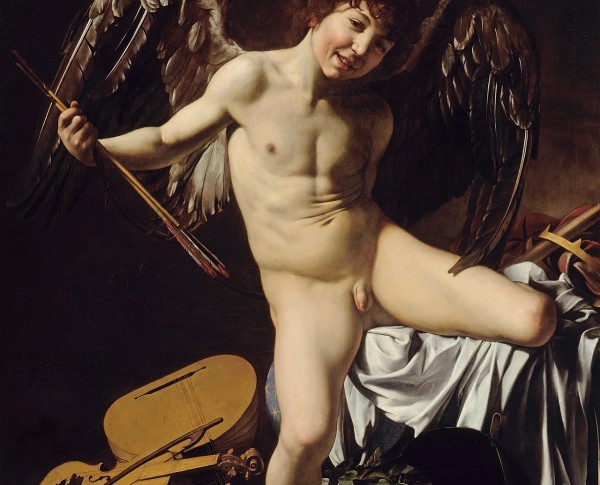 Amor Vincit Omnia by Caravaggio  Original Oil Painting - GFM Painting