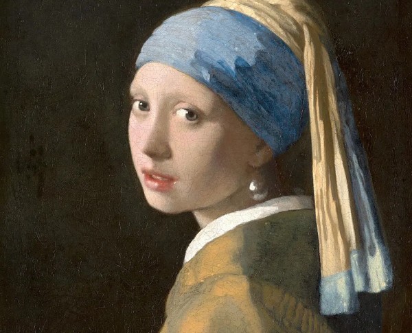 Girl with a Pearl Earring c. 1665 by Dutch Golden Age Original Oil Painting - GFM Painting