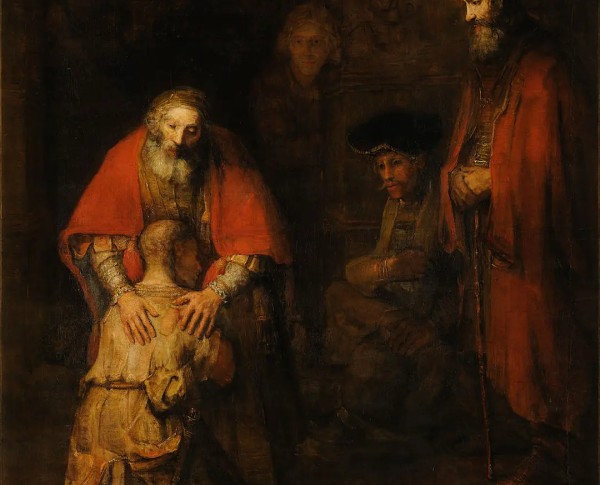 The Return of the Prodigal Son c. 1669 by Dutch Golden Age Original Oil Painting - GFM Painting