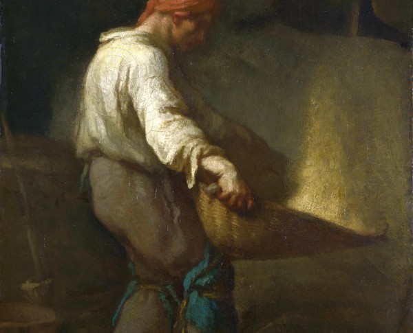The Winnower by Jean-Francois Millet Original Oil Painting - GFM Painting