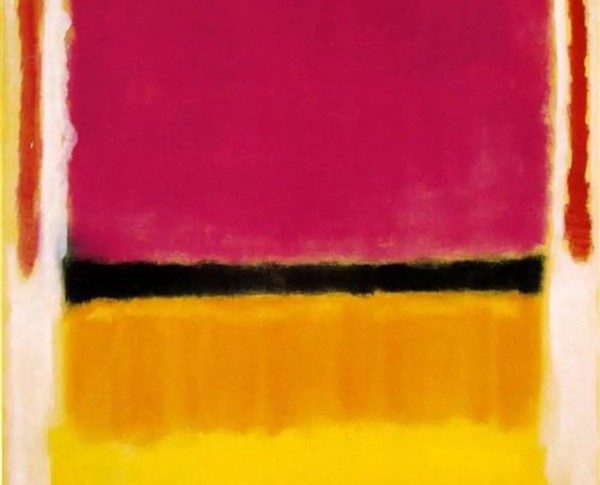 Untitled (Violet, Black, Orange, Yellow on White and Red), 1949 by Mark Rothko Original Oil Painting - GFM Painting