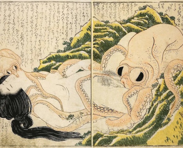 Dream of the Fisherman's Wife by Katsushika Hokusai Original Oil Painting - GFM Painting