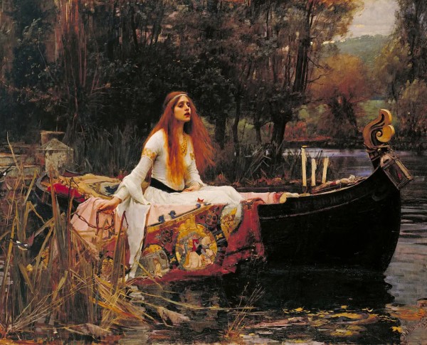 The Lady of Shalott 1888 by Pre-Raphaelites Original Oil Painting - GFM Painting