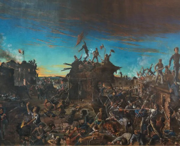 Dawn at the Alamo by Henry Arthur McArdle Original Oil Painting - GFM Painting