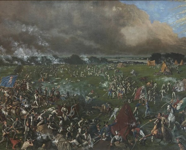 The Battle of San Jacinto by Henry Arthur McArdle Original Oil Painting - GFM Painting