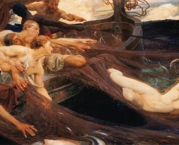 The Sea Maiden by Herbert James Draper Original Oil Painting - GFM Painting