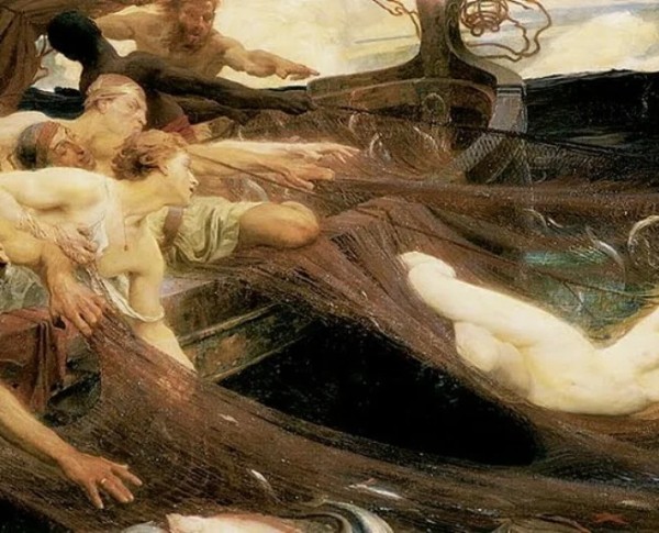 The Sea Maiden by Herbert James Draper Original Oil Painting - GFM Painting