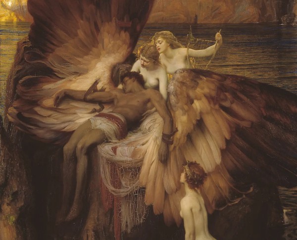The Lament for Icarus by Herbert James Draper Original Oil Painting - GFM Painting