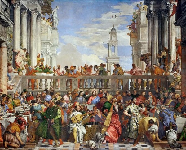 The Marriage Feast at Cana, c.1562 by Paolo Veronese Original Oil Painting - GFM Painting