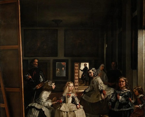 Las Meninas by Diego Rodriguez de Silva y Velazquez Original Oil Painting - GFM Painting